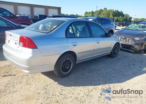 2005 Honda Civic Vp из США, поврежденный, VIN 1HGES16345L020735